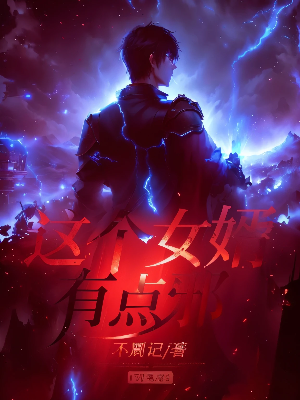 A poster,A man holds a sword in a dark room, novel cover, author:Yang J, xianxia hero, cover, Wang Chen, epic light novel cover art, li zixin, Former Demon King, Chiba Yudai, by Qu Leilei, by Li Zai, Tower of God