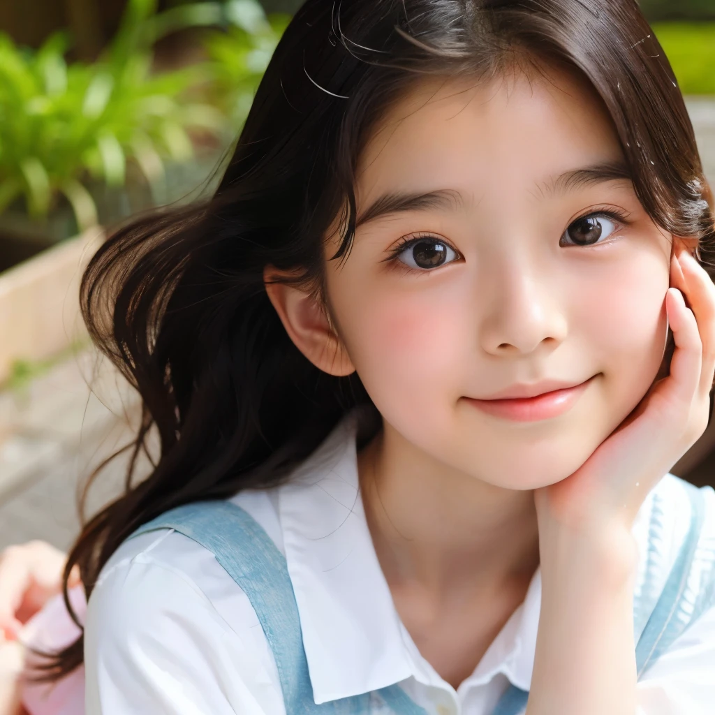 (Beautiful 14 year old Japan woman), Cute Face, (Deeply chiseled face:0.7), (freckles:0.6), Healthy white skin, shy, (Embarrassed face), (Sparkling eyes), Rain-soaked clothing、