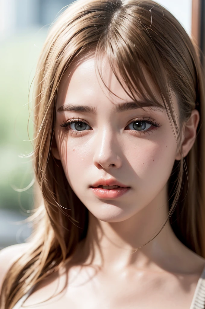 1girl, biting lip, (DDbitlip), semirealistic, masterpiece, high quality, highres, absurdres, best quality, 4k, ray tracing,