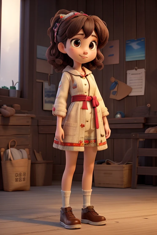 ((best quality)), ((masterpiece)), (detailed), 1girl 28years, wearing hijap, dressing, browntall boat