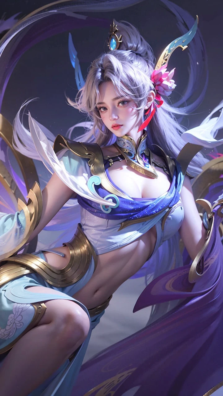 a close up of a 4 girls  ,blonde hair , big booobs ,  shadowbringers cinematic, 4 k detail fantasy, a beautiful fantasy empress, game cg, xianxia fantasy, xianxia hero, 2. 5 d cgi anime fantasy artwork, cinematic goddess close shot, ruan jia and artgerm, wow 4 k detail fantasy, hyperdetailed fantasy character