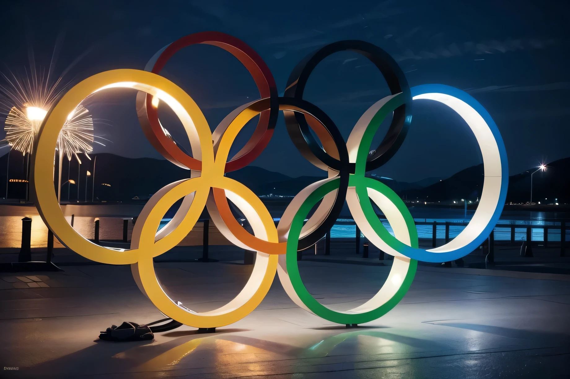 Create a message that portrays world peace during the 2024 Olympics