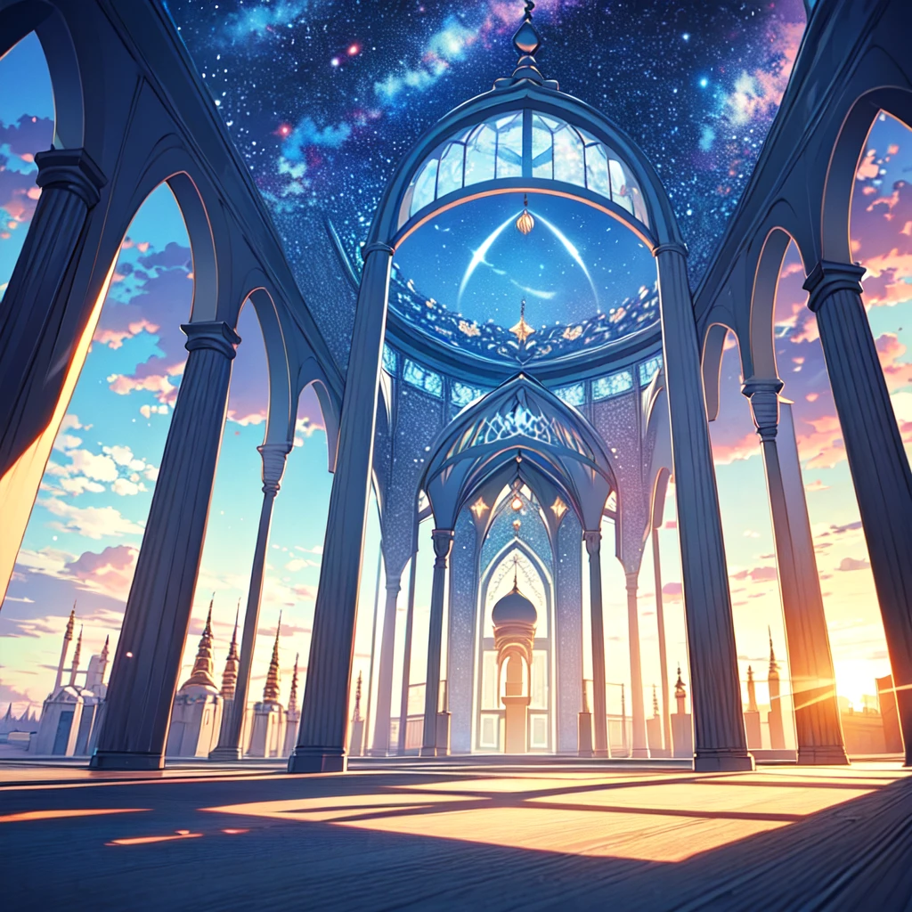 Masjid
Heaven,falling stars, SKY so blue,ultra-detailed,realistic:1.37,detailed background,modern architecture,dense,serene atmosphere,sunrise lighting,bloom colors,mosque,indonesia culture,religious significance, calm and peaceful,impressive size and scale,gorgeous blue sky,awe-inspiring beauty,quiet and tranquil,ethereal ambiance,serenity and spirituality