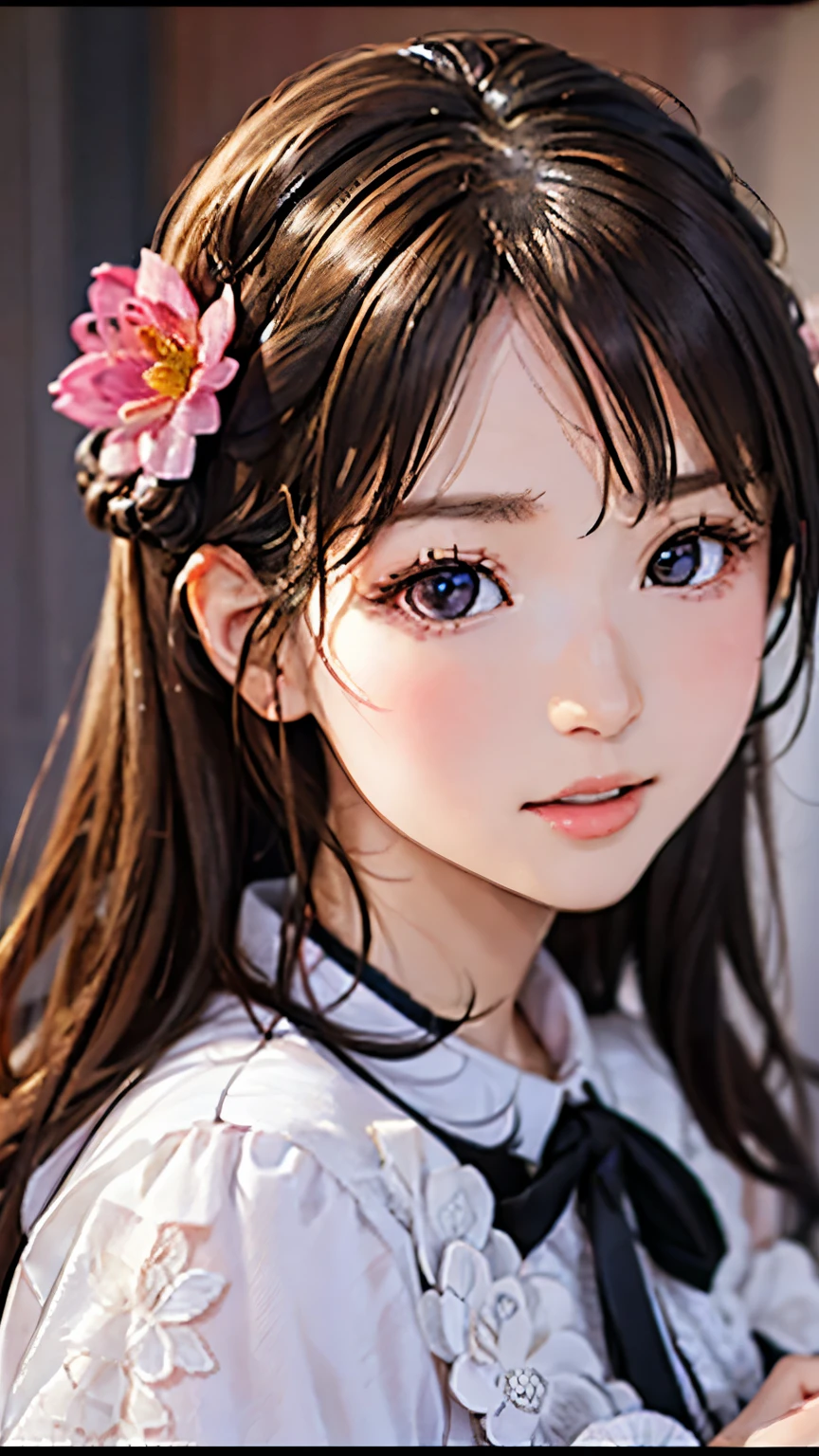 (Detailed lips), (Colorful), (Studio Lighting), (Sharp focus), (Bokeh), (Contrast), (khd:1.2), (Elegant hairstyle), (grace), (like々new), (Big eyes are shining brightly), (Shine), (Calm), (Shine), (dream-like), (dynamic), (nice), (とても美しいnew服, Delicate floral lace embroidery), (mysterious), (Mysterious), (Perfect perfection), masterpiece, Highest quality, Super detailed, (fashion show:1.3), Police uniform, gun, Aerith Gainsborough, Beautiful attention to detail, Your fake, (interesting), (personality), (High resolution), (Highest quality, 4K), More details More details Upgrade details、Small face