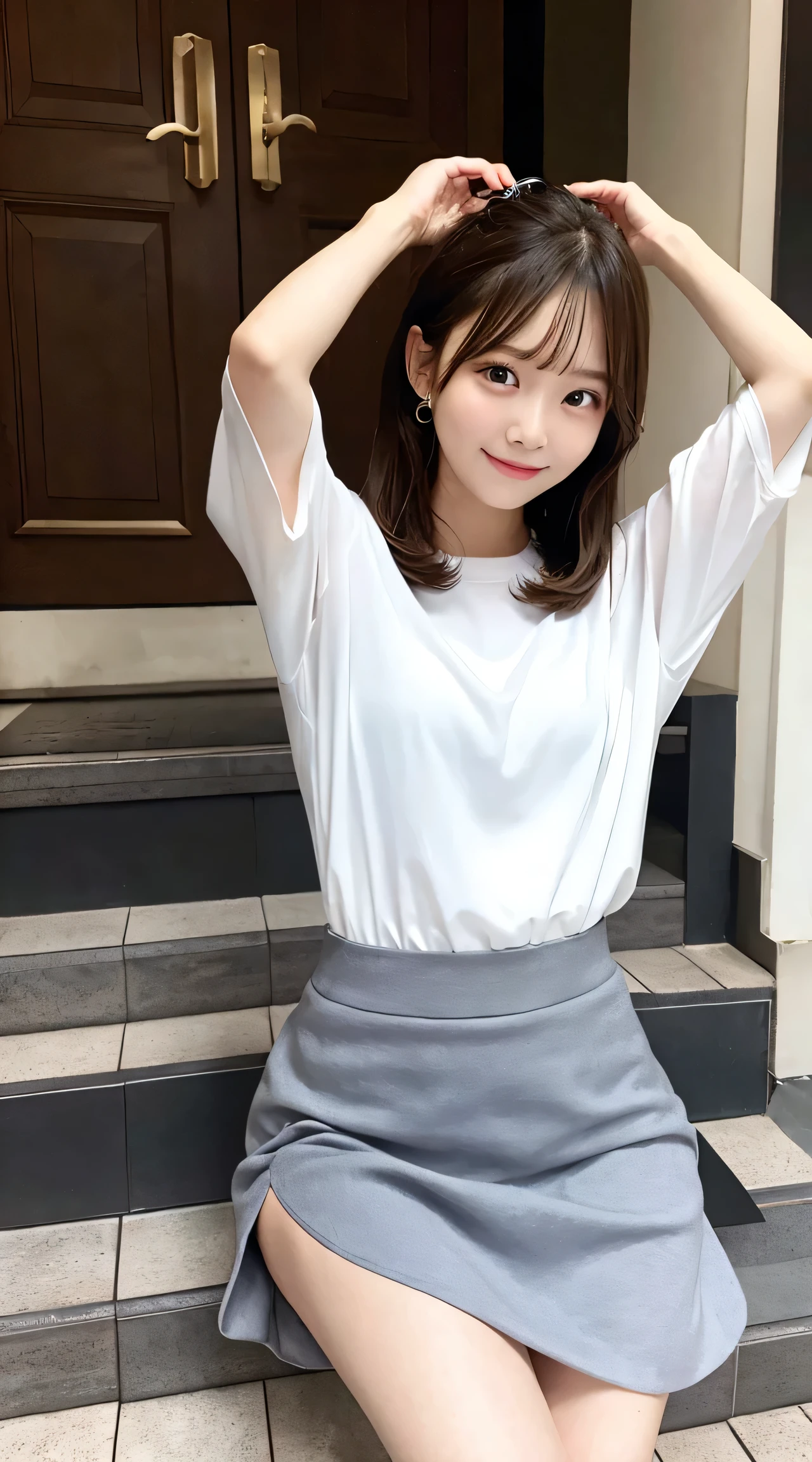 Skirt lifted