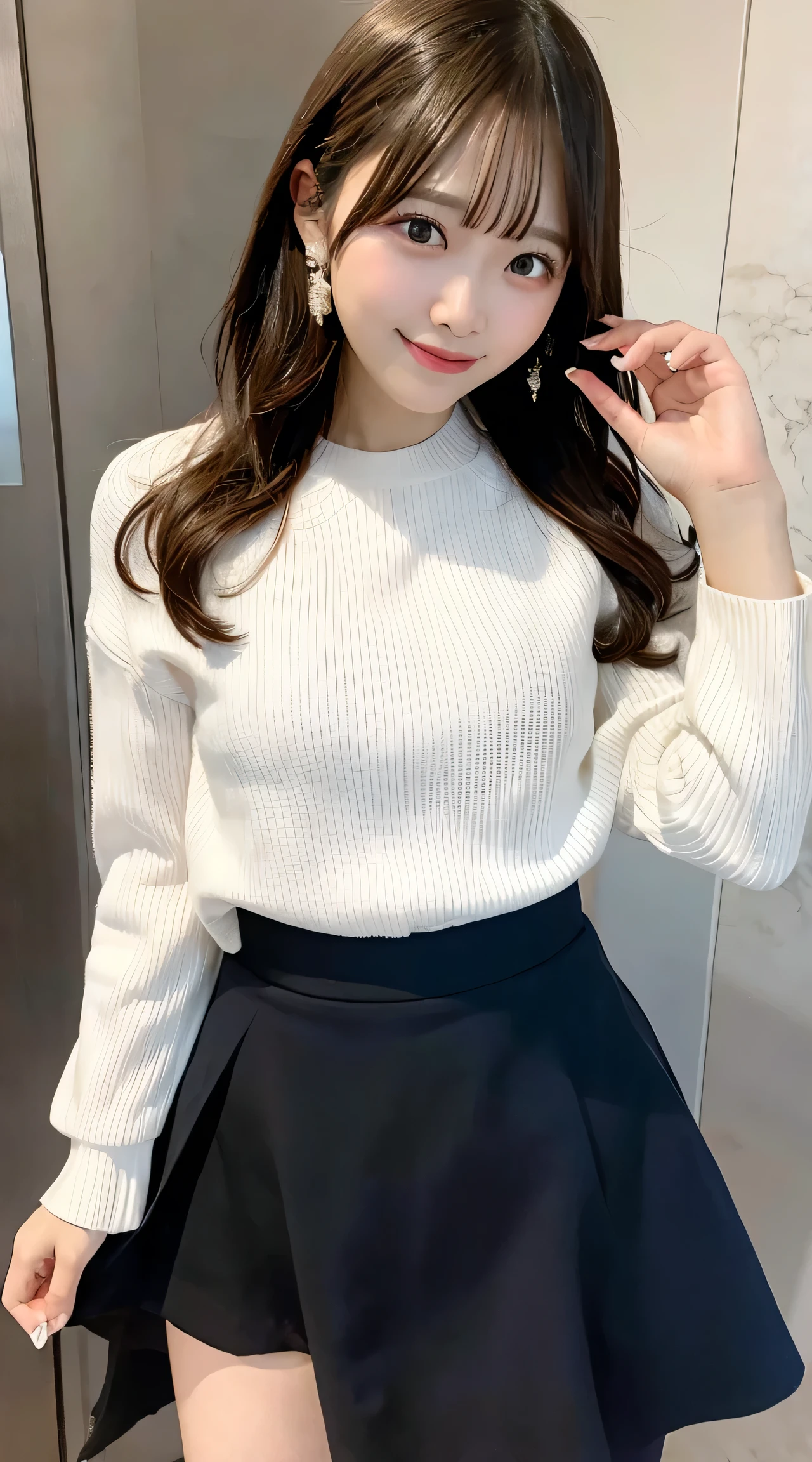 Skirt lifted
