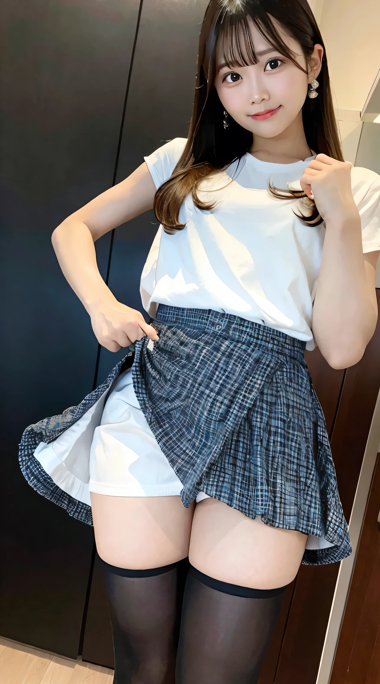 Skirt lifted