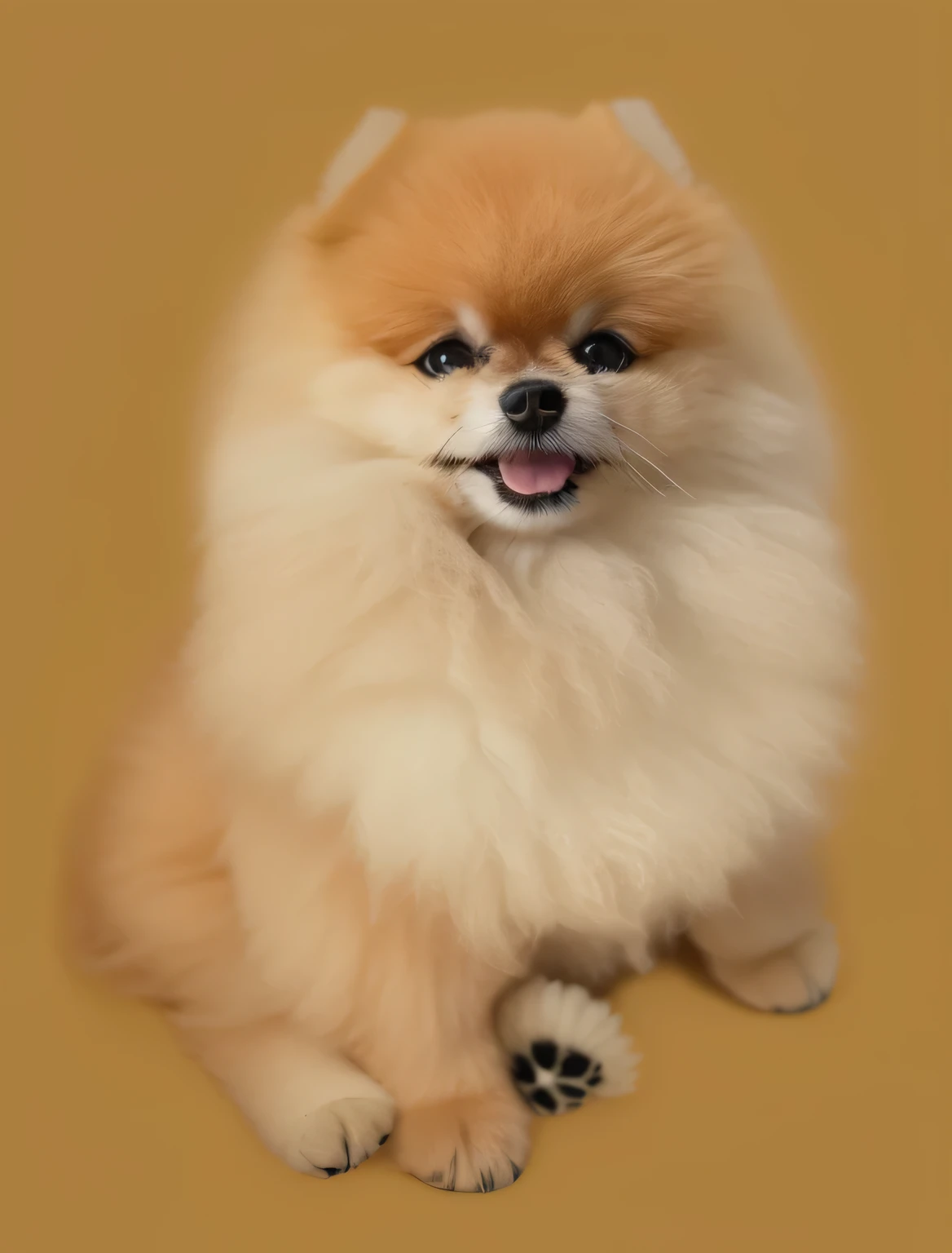 a very cute dog, she is very happy, her look is very happy and bright, she is smiling, the image is very detailed