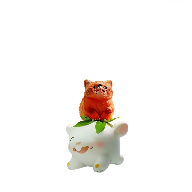 Cute mascot with a happy face