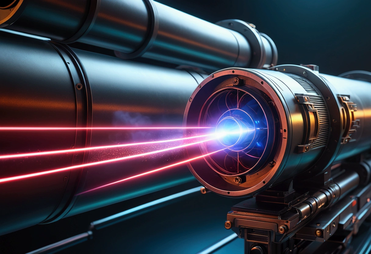 Tube-shaped laser cannon