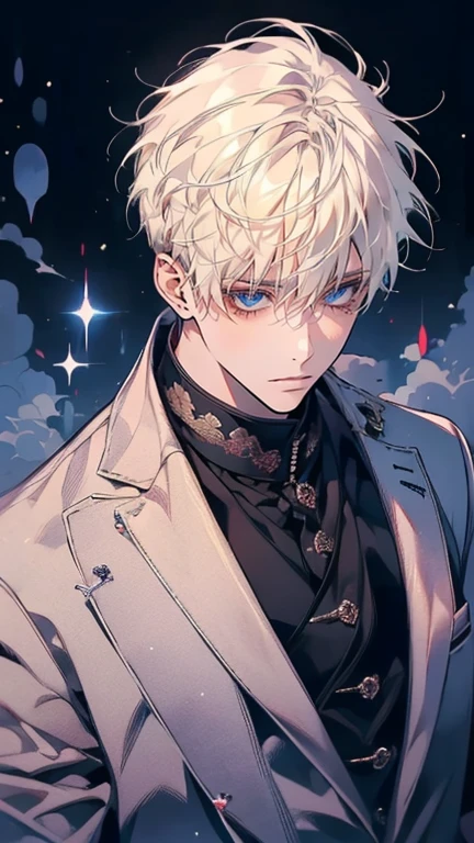 (Mastepiece), (Best Quality), Very detailed, ((Two friendly men:1.5)), Perfect Face, Beautiful Face, Very detailed顔，(Black Haired Man:1.3)，(Man with white hair:1.3)，suit，shirt