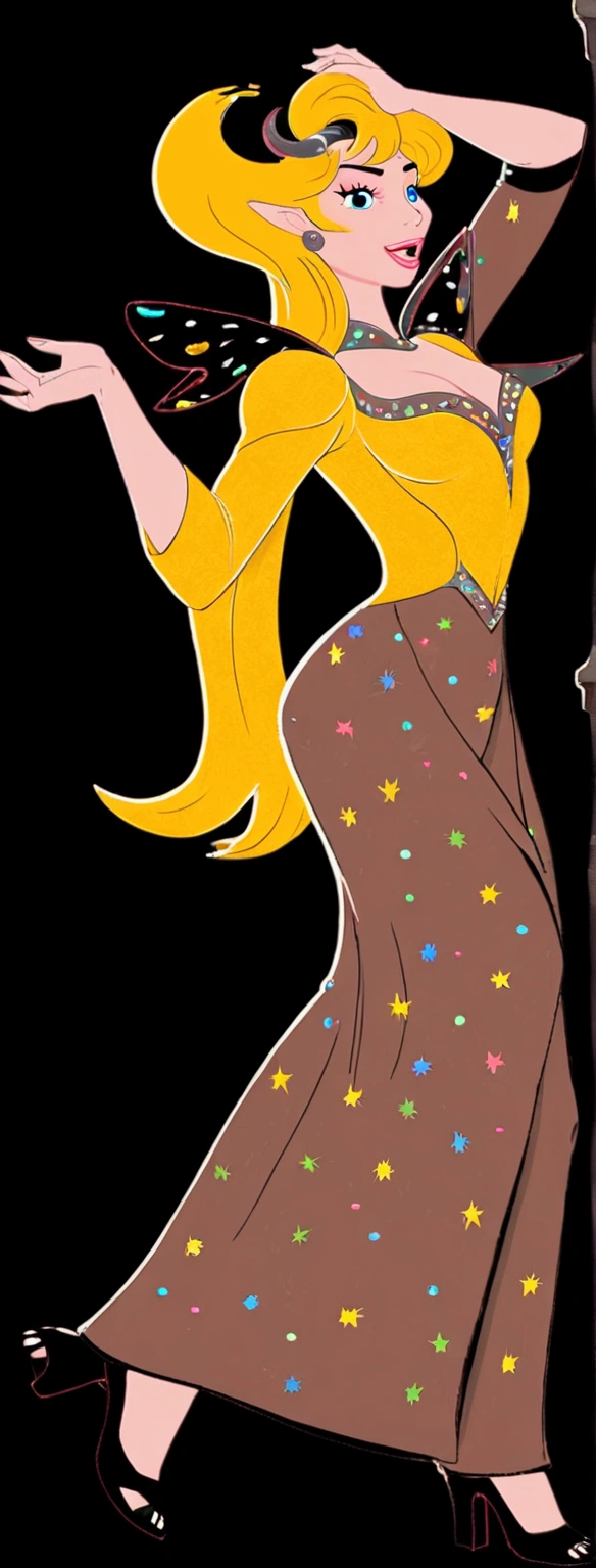 Cate Blanchett, age 25, is in costume as Princess Daphne from video game Dragon's lair. Damsel in distress, dramatic poses, overly sexual, dangerous dungeon setting
