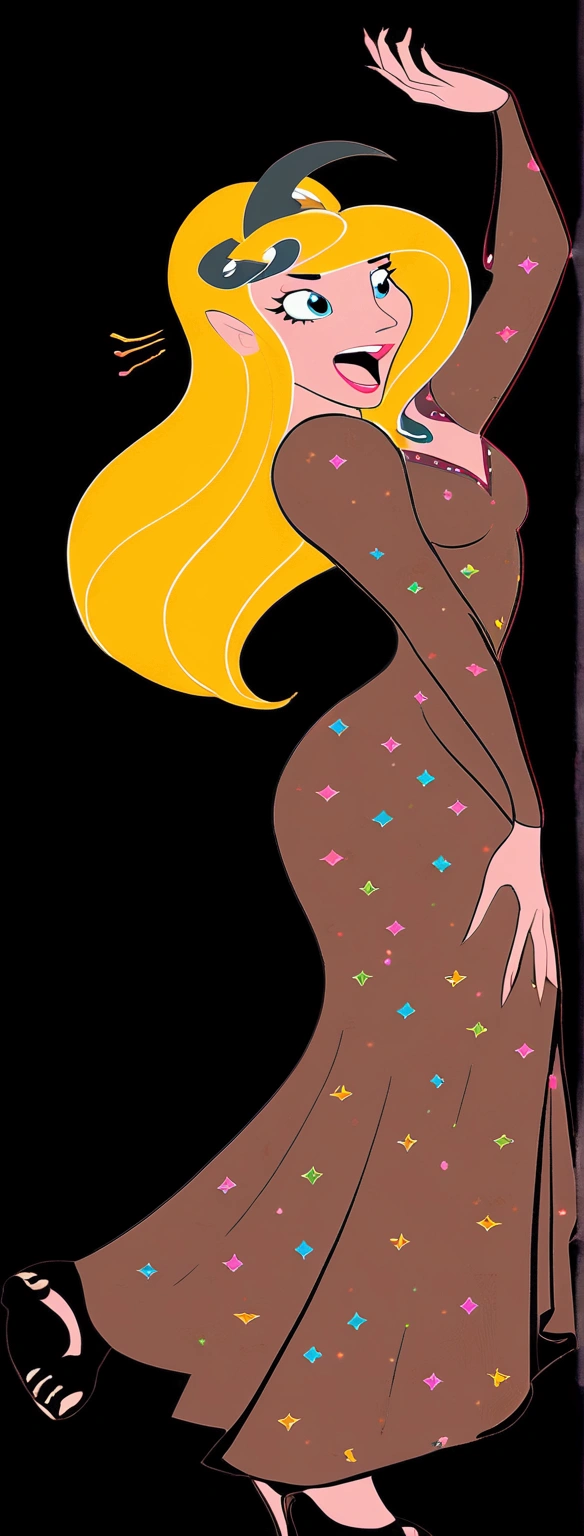 Cate Blanchett, age 25, is in costume as Princess Daphne from video game Dragon's lair. Damsel in distress, dramatic poses, overly sexual, dangerous dungeon setting
