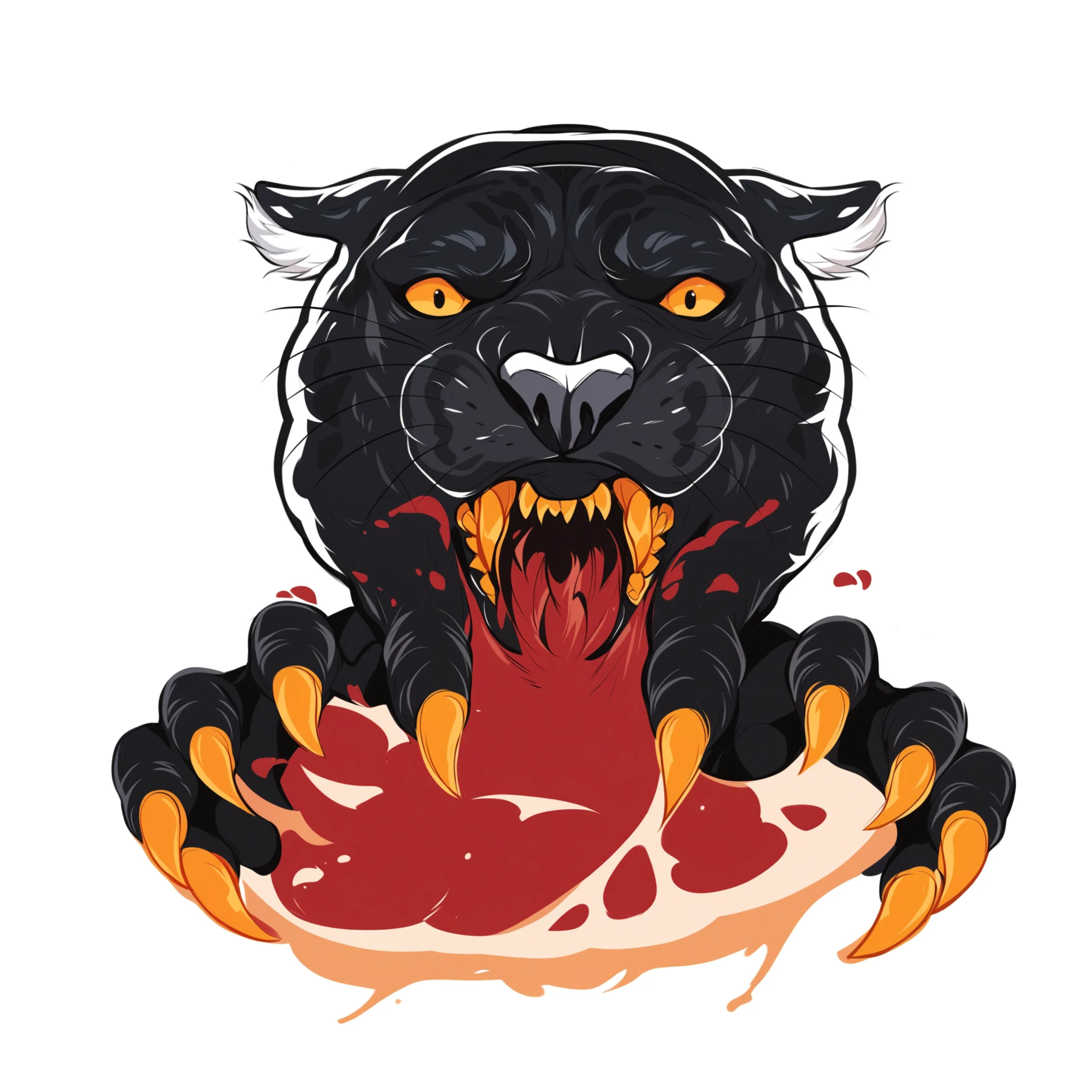 create graffiti style art with flame colors of a black panther wearing a beret with an all black human body and doing biceps curls with two dumbbells