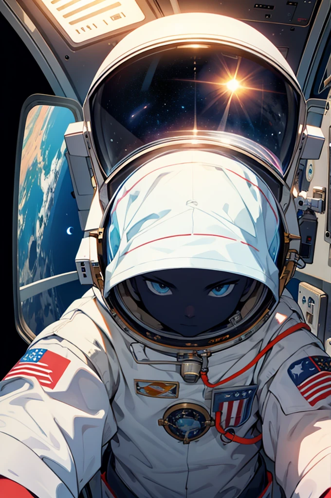 Make an astronaut in space 