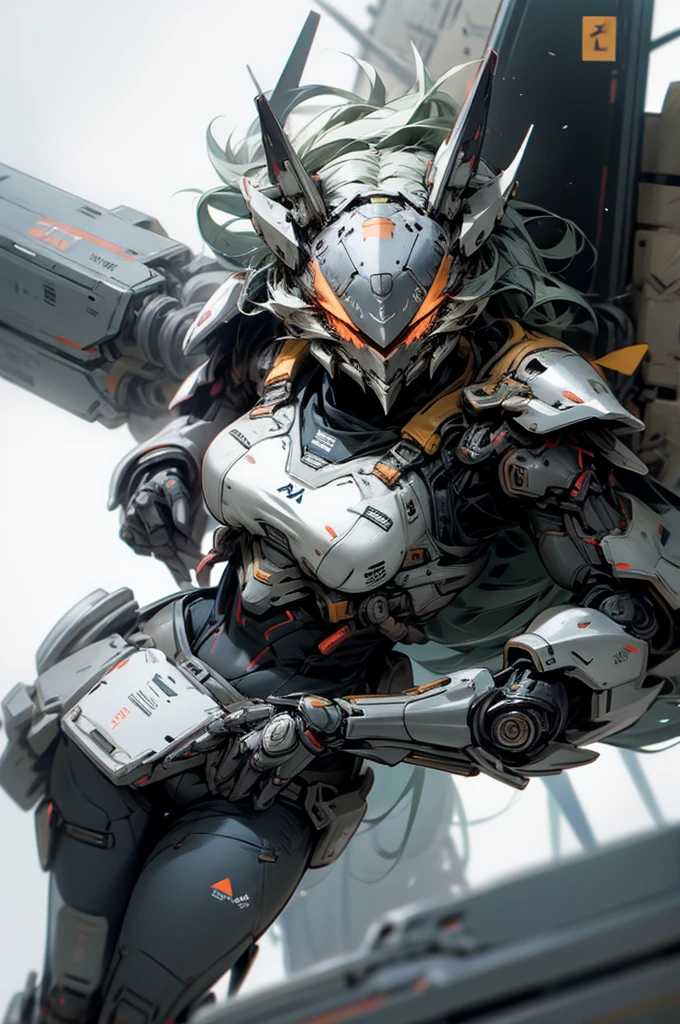 Full futuristic armour wolfgirl