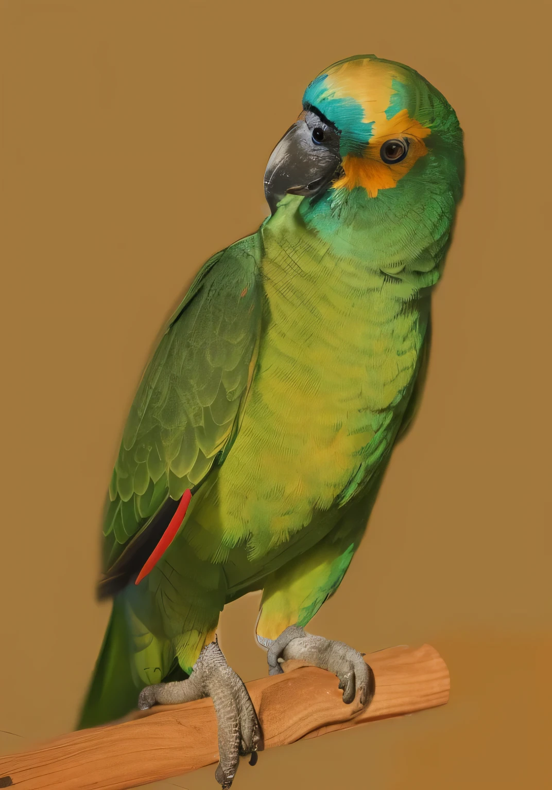 a beautiful parrot, he is very happy, the image is very detailed
