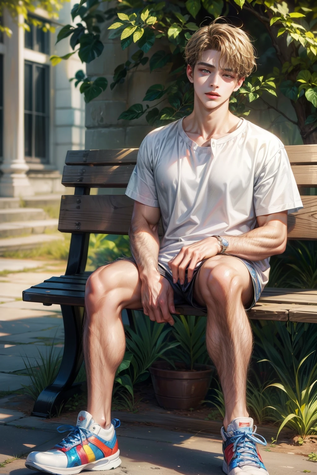 (masterpiece, top quality, best quality, official art, beautiful and aesthetic:1.2), boy, handsome, perfect detailed, colorful, (perfect face), shiny skin, HDR, extremely detailed outfit, detailed background
