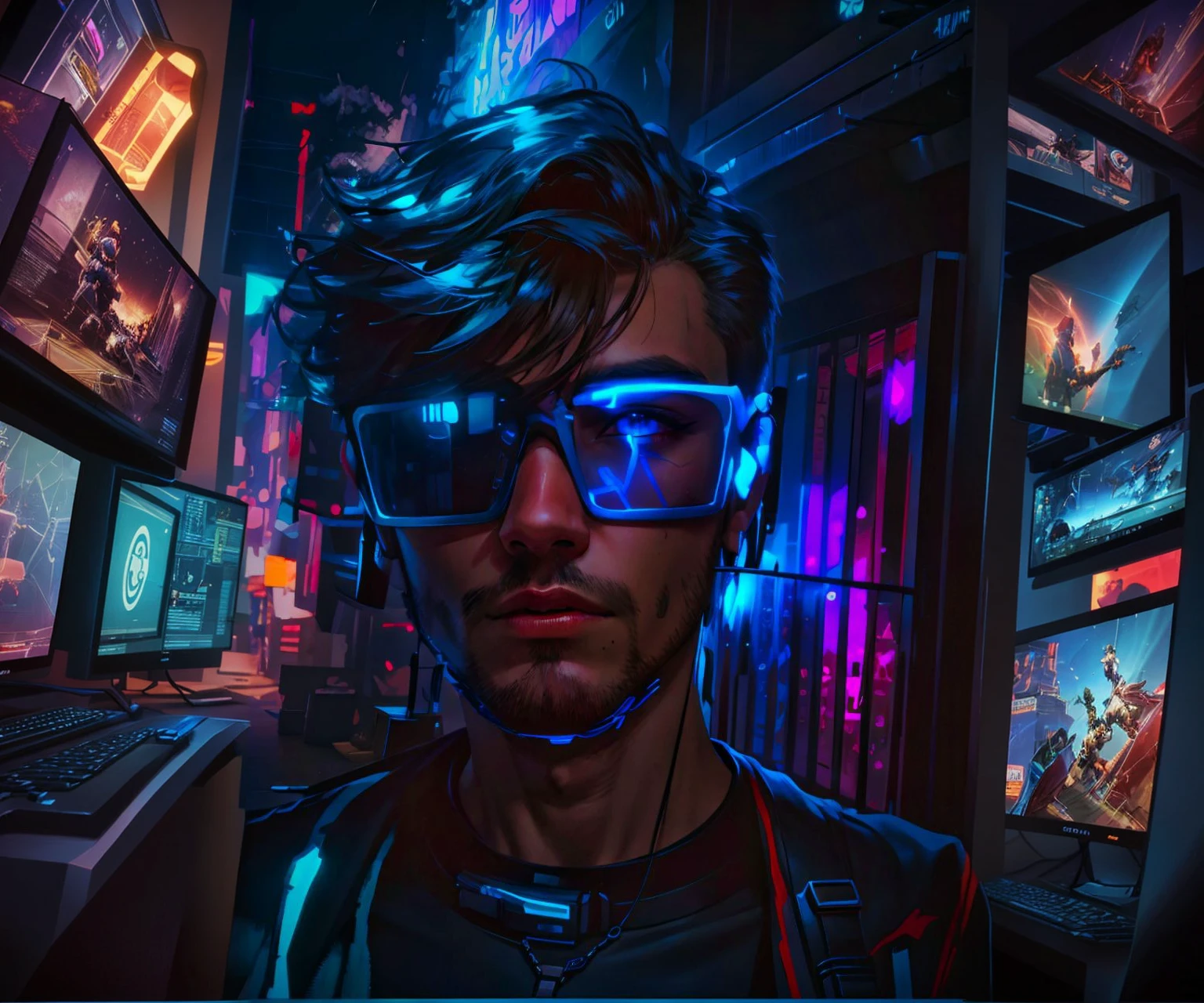 A background of gaming setup