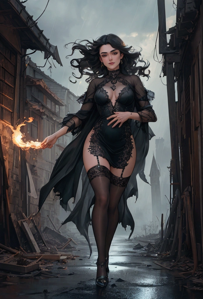 young busty keira knightley, her dress is blowing up, wearing stockings, stockings, stockings, big tits, gigant booobs, curly fluffy hair, Transparent torn unbuttoned shirt, heels, hyperdetailed face, naked belly, emotions play on her face, nervous, running away, panicking, storm, downpour, rain, lightning, full body pose, running away, hair blowing in the wind, in a medieval city, fog from which fantastic creatures emerge, dark fantasy theme, attractive, Gorgeous, beautiful, alluring, art by Stephen Gammell, Pino Daheny, Jeremy Mann, Alex Maleev, surrealism, dark art by james jean, takato yamamoto, inkpunk minimalism, realistic colors, hyperrealistic, hdr, delicate detail, highly detailed, masterpiece, very beautiful, adorable, marvelous, exquisite, captivating, alluring, award winning, spectacular, trendy, polished, very cute, glorious, fabulous, excellent, astonishing dark colors, Alasdair McLellan, digital painting; by Daniel Merriam, Nikolina Petolas, Mone, Peter Gric, Dariusz Klimcza full colors, hair backlighting, back lighting, volumetric lighting, 8K, perfect eyes, perfect pupils, expressive eyes, hands by Albrecht Durer, smoke, particle fx, mist, fog, fire, explosions, debris, clouds, smile face Terrifying Decrepit Ancient Egyptian Mummy mermaid Covered in Rags, Insanely Detailed, Hyper Realistic, 32k, uHD, Filigree, Ultra High Resolution, Unreal Engine 5, Trending Art, Cinematic Lighting, Ray Tracing, Gold Ornate Jewels, ROBERTO GONZALEZ,