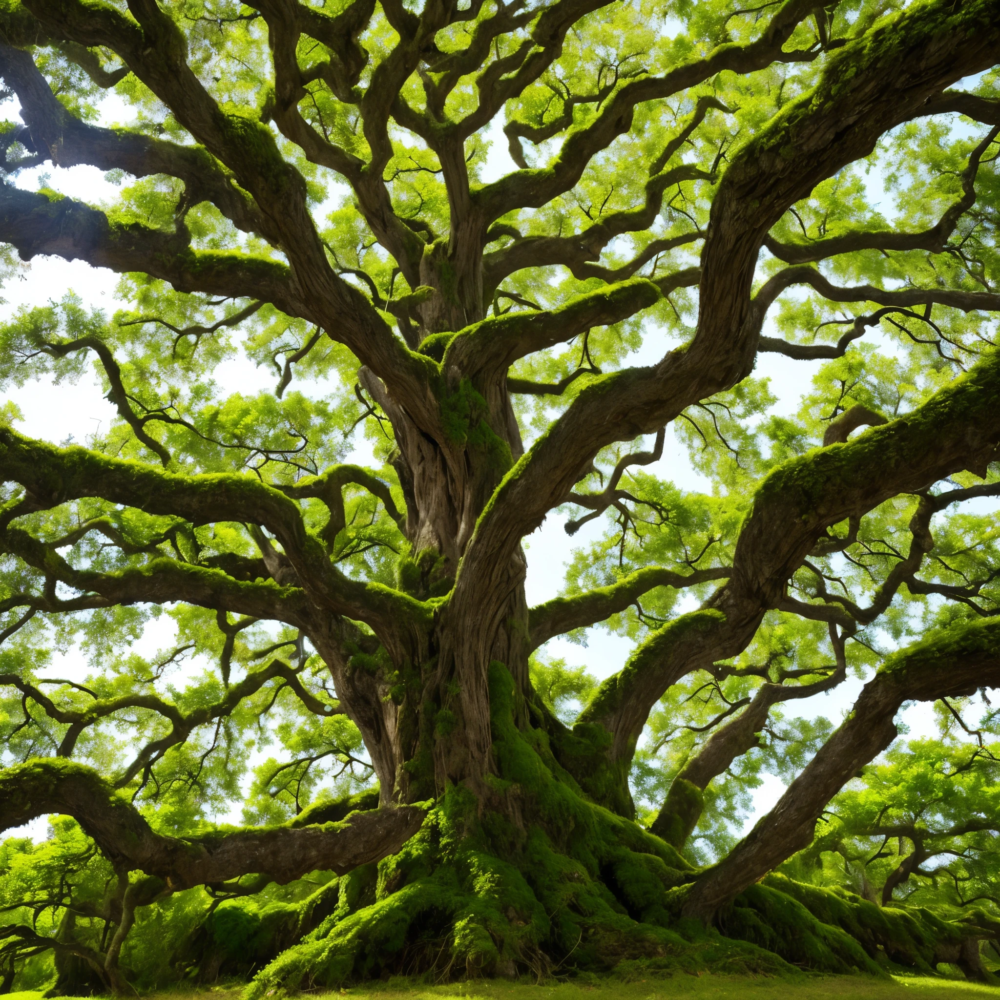 arafed tree with white moss growing on it in a park, spanish moss, beautiful ancient trees, overhanging branches, a beautiful tree, breath-taking beautiful trees, moss covered, breath - taking beautiful trees, oak trees, old trees, knotted trees, tall broad oaks, the treetops of giant oaks, hauntingly beautiful, oak tree