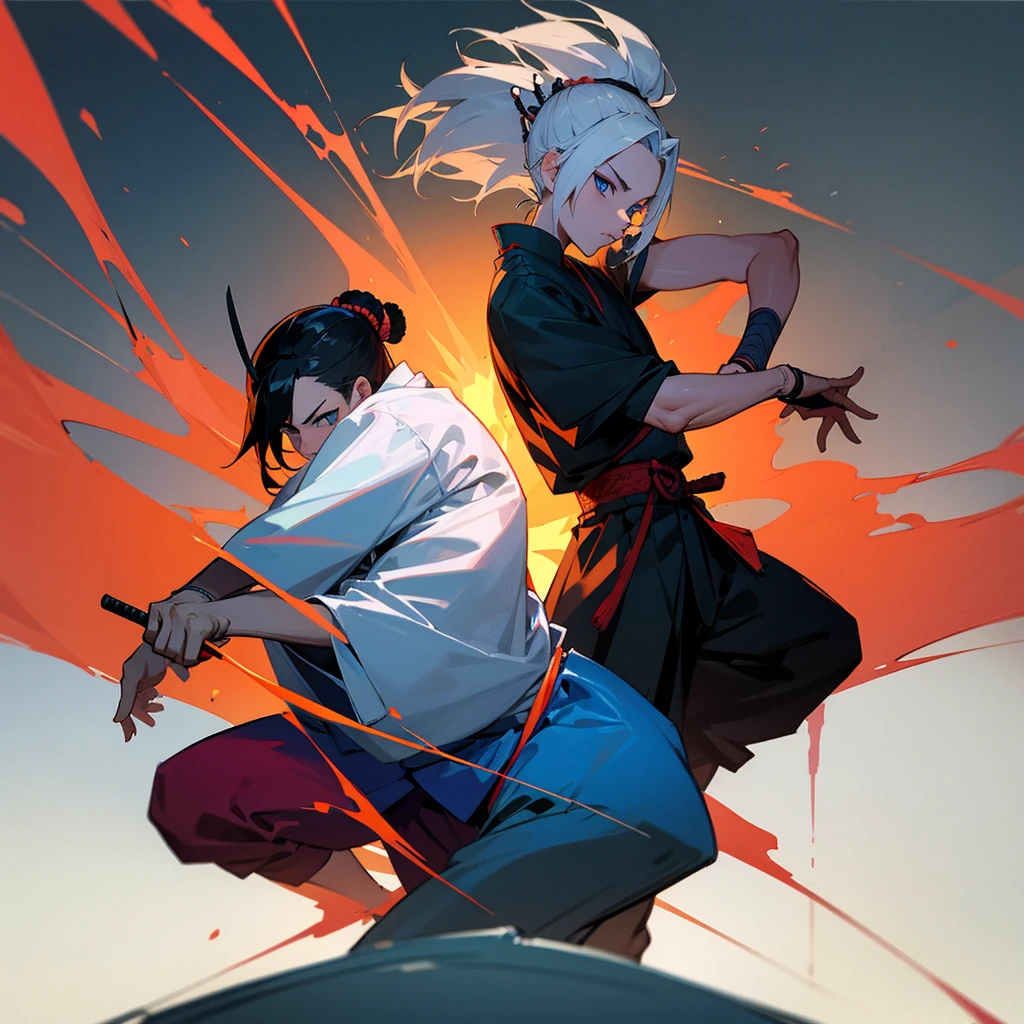 Samurai pose
