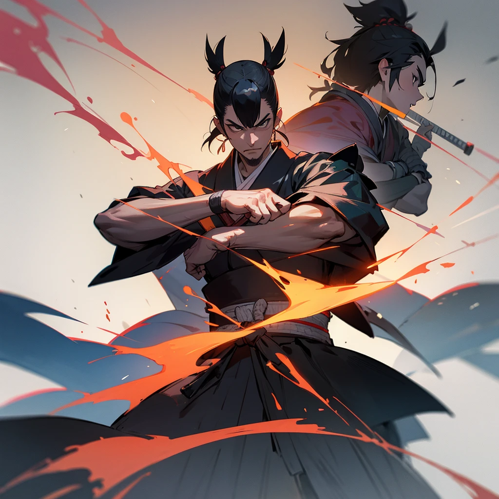 Samurai pose