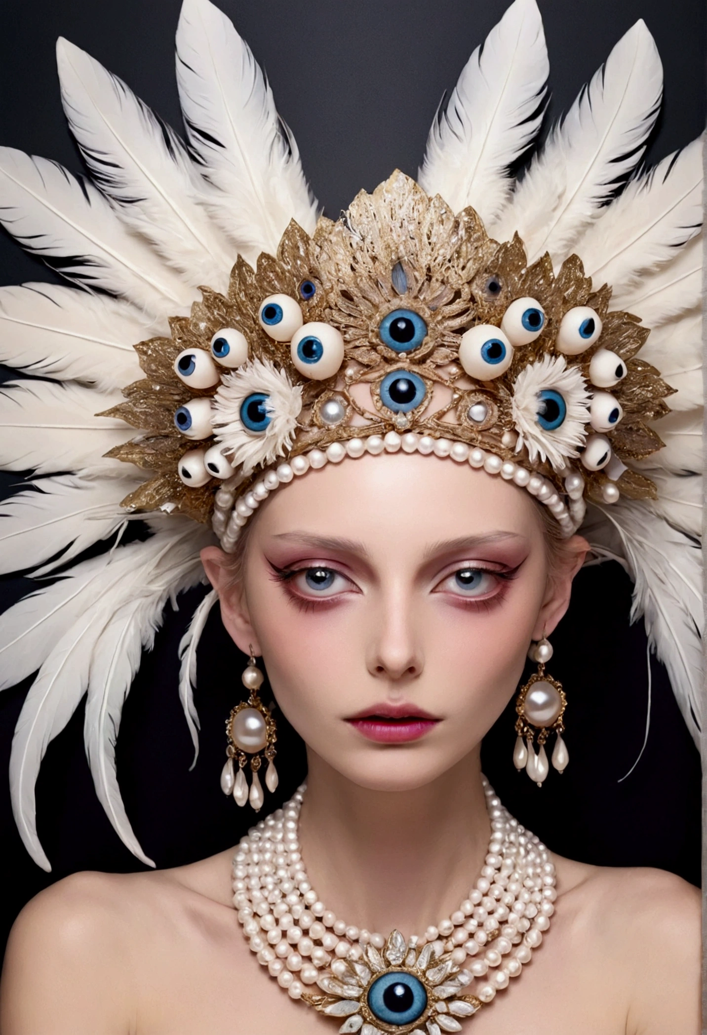 Femke Muntz Art，Exaggerated headdress