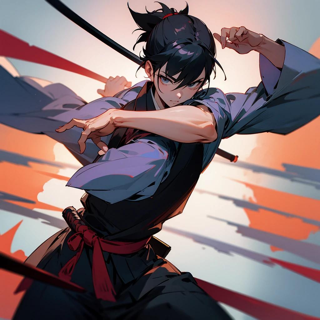Samurai pose