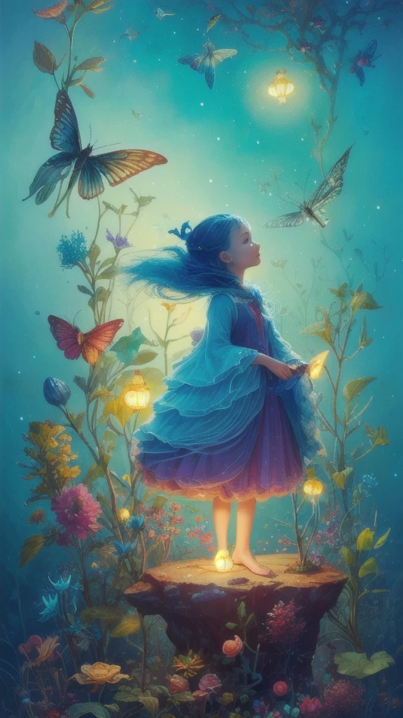a surreal Bioluminescent, very very very cute Silene in a happy world by Daniel Merriam, Trending on Artstation, oil on Canvas by Elena Zhurikhina and Goro Fujita and Charlie Bowater, octane render, 4k, 8k, HD,