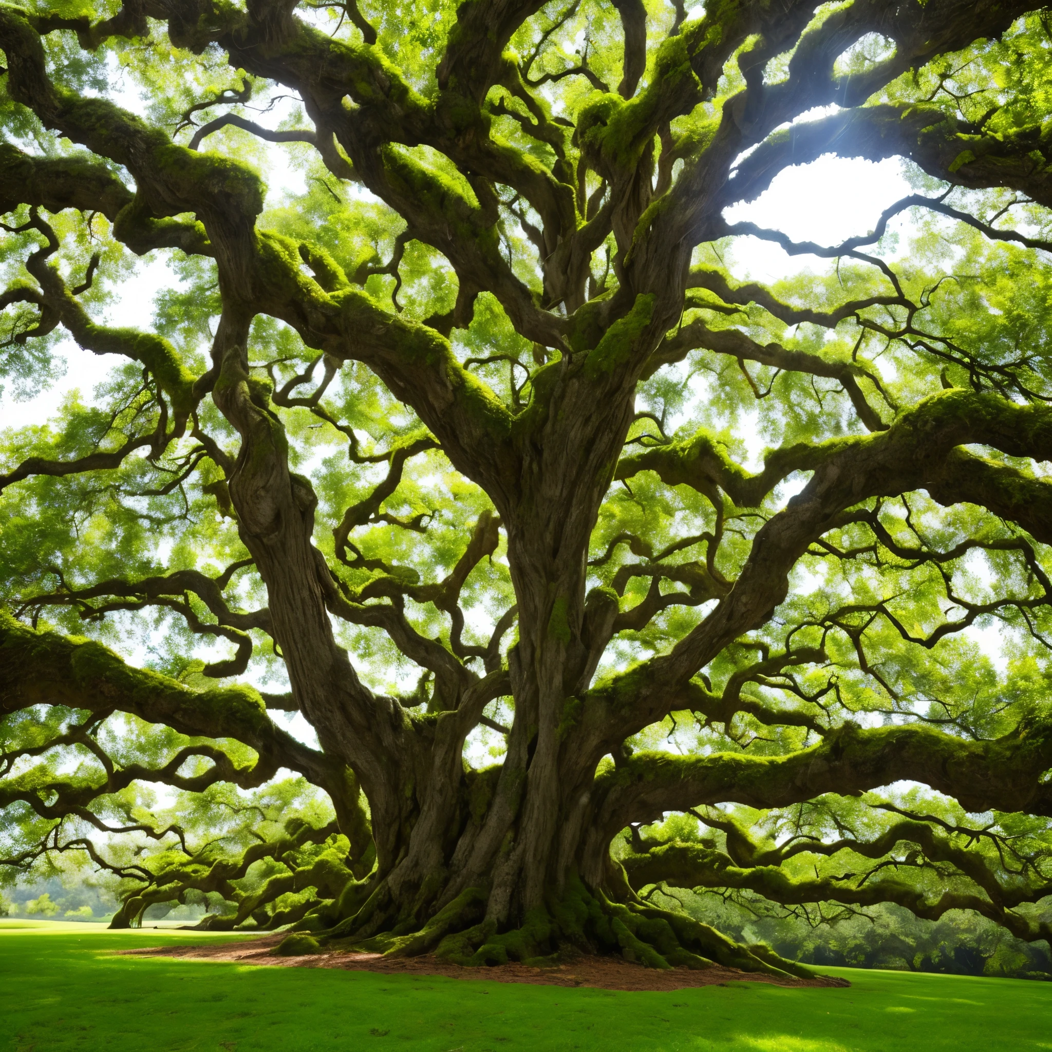 arafed tree with white moss growing on it in a park, spanish moss, beautiful ancient trees, overhanging branches, a beautiful tree, breath-taking beautiful trees, moss covered, breath - taking beautiful trees, oak trees, old trees, knotted trees, tall broad oaks, the treetops of giant oaks, hauntingly beautiful, oak tree