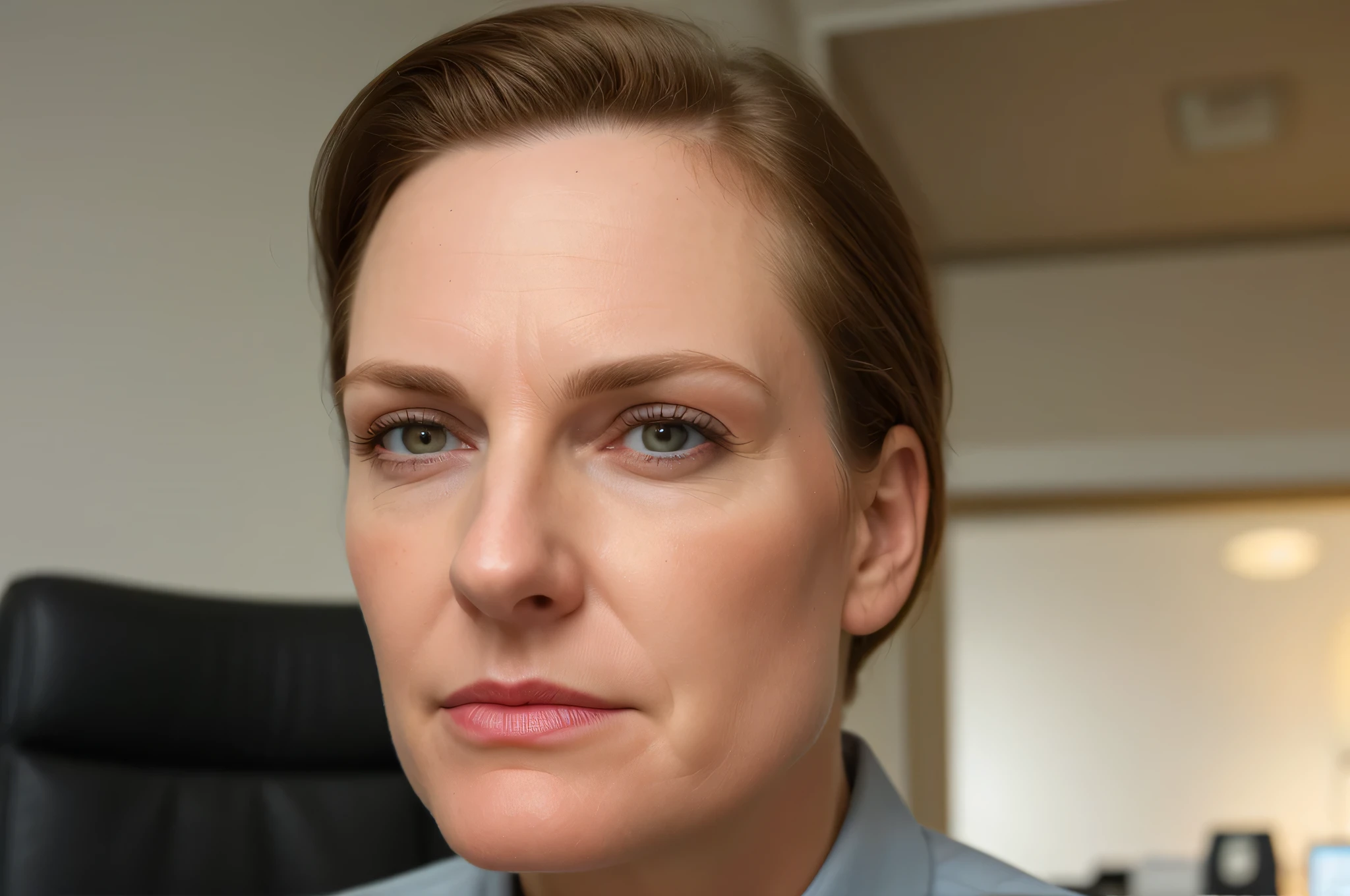 ultra high detail, male accountant, ((perfect face)), 38 years old, cheekbones, [face wrinkles], office, behind desk,