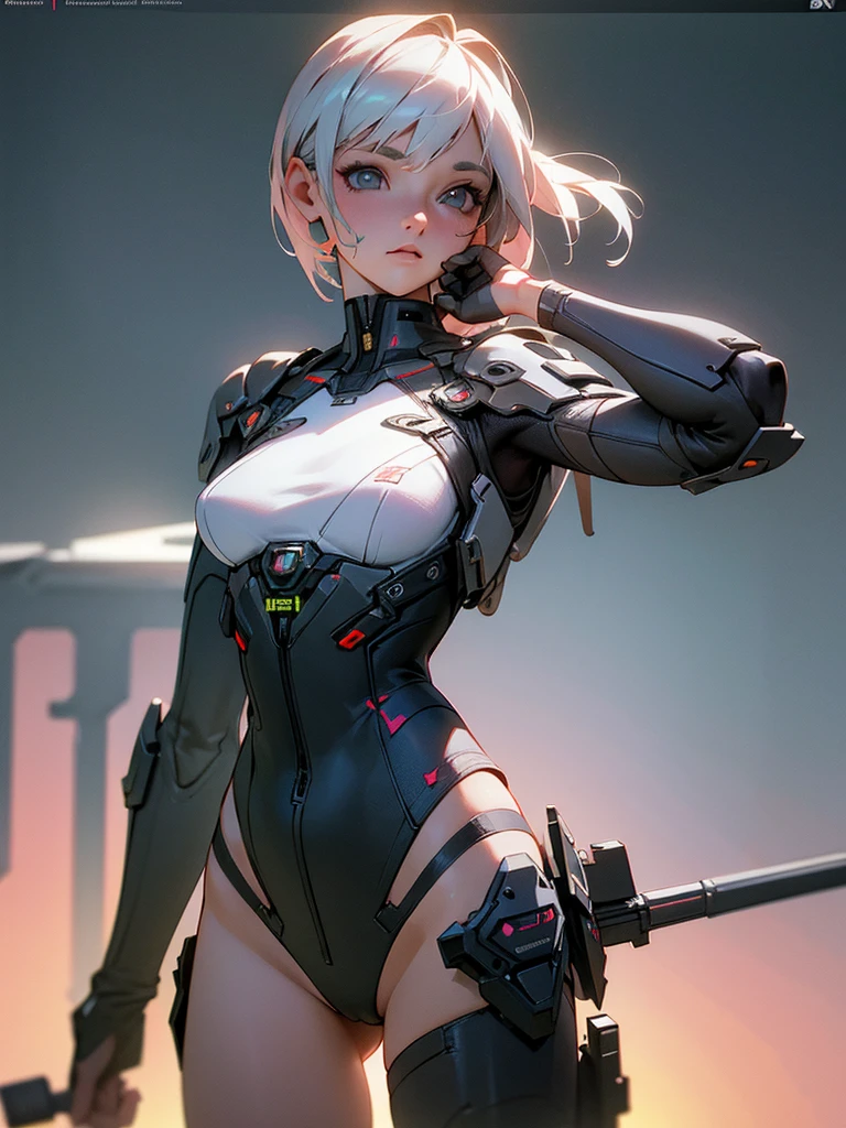 ((Best quality)), ((masterpiece)), (detailed:1.4), (whole body:1.1),3D, an image of a beautiful cyberpunk female,HDR (High Dynamic Range),Ray Tracing,NVIDIA RTX,Super-Resolution,Unreal 5,Subsurface scattering,PBR Texturing,Post-processing,Anisotropic Filtering,Depth-of-field,Maximum clarity and sharpness,Multi-layered textures,Albedo and Specular maps,Surface shading,Accurate simulation of light-material interaction,Perfect proportions,Octane Render,Two-tone lighting,Wide aperture,Low ISO,White balance,Rule of thirds,8K RAW,