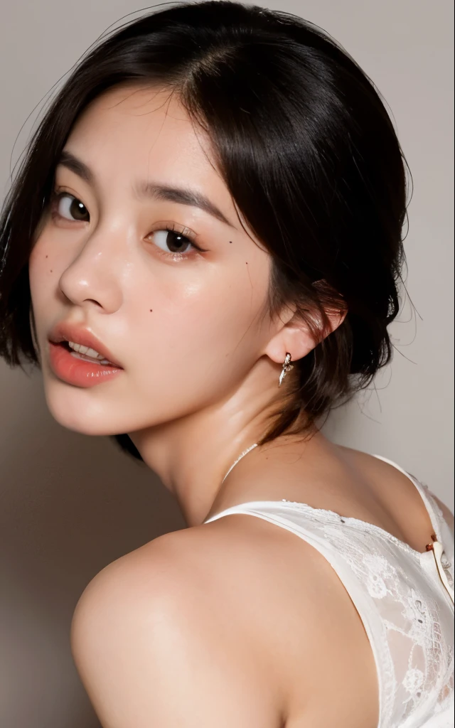 (8k, best quality, masterpiece:1.2), (realistic, photorealistic, photo-realistic:1.37), ultra-detailed,
beautiful detailed eyes, beautiful detailed nose,
nipples, nude,Small breasts, masterpiece, mafuyu, pussy,1girl, solo,realistic, black eyes, lips, brown eyes, detailed face, face foucs, Thin face,nude,loafers, <lora:oabab-10:0.8>