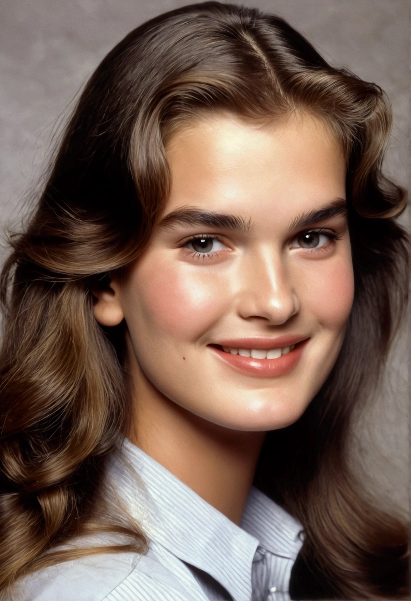 Brooke shields ((smirk)) ((((very beautiful face))))