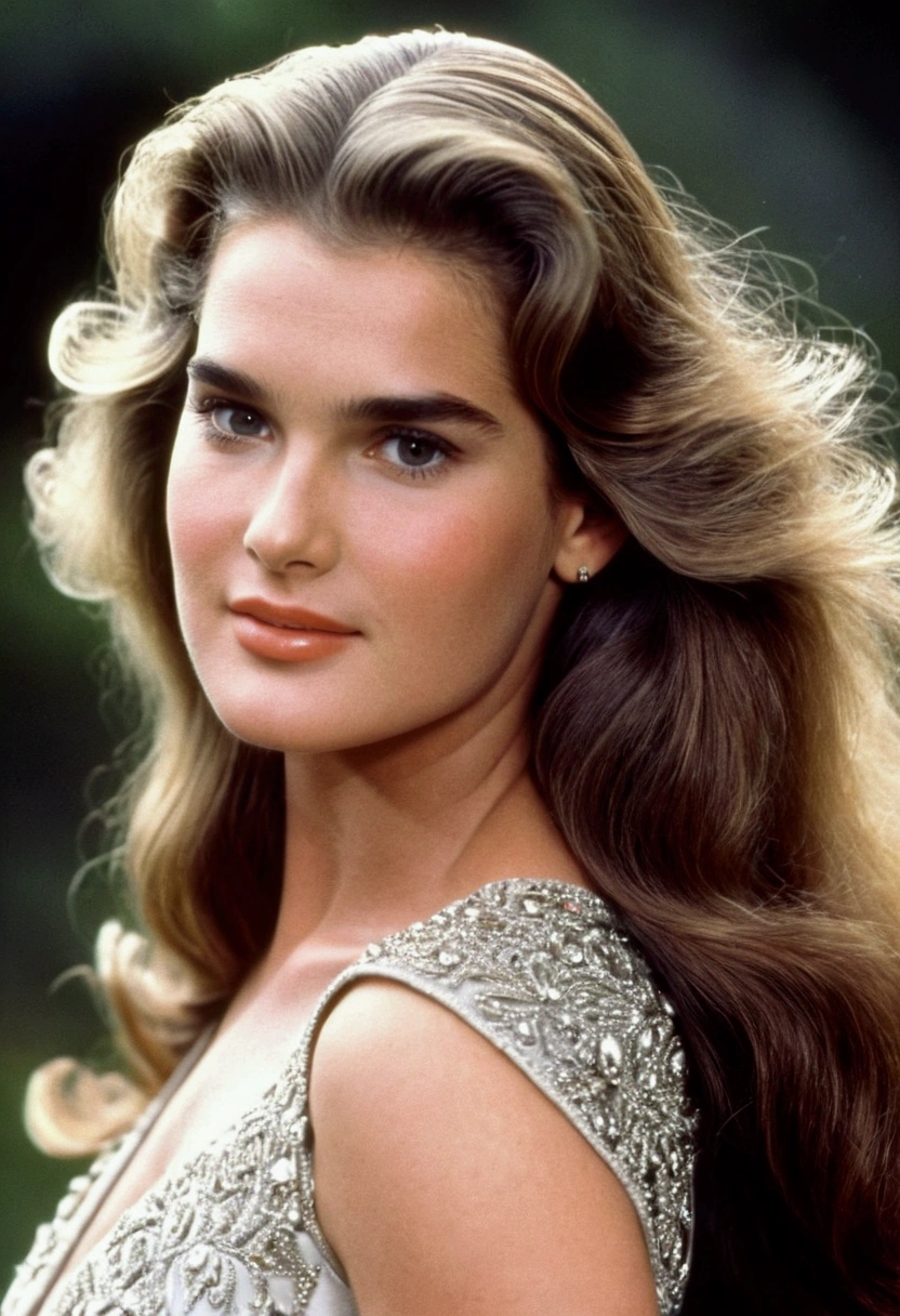 Young 16 year old Brooke shields ((looking very beautiful)) ((((very beautiful face))))