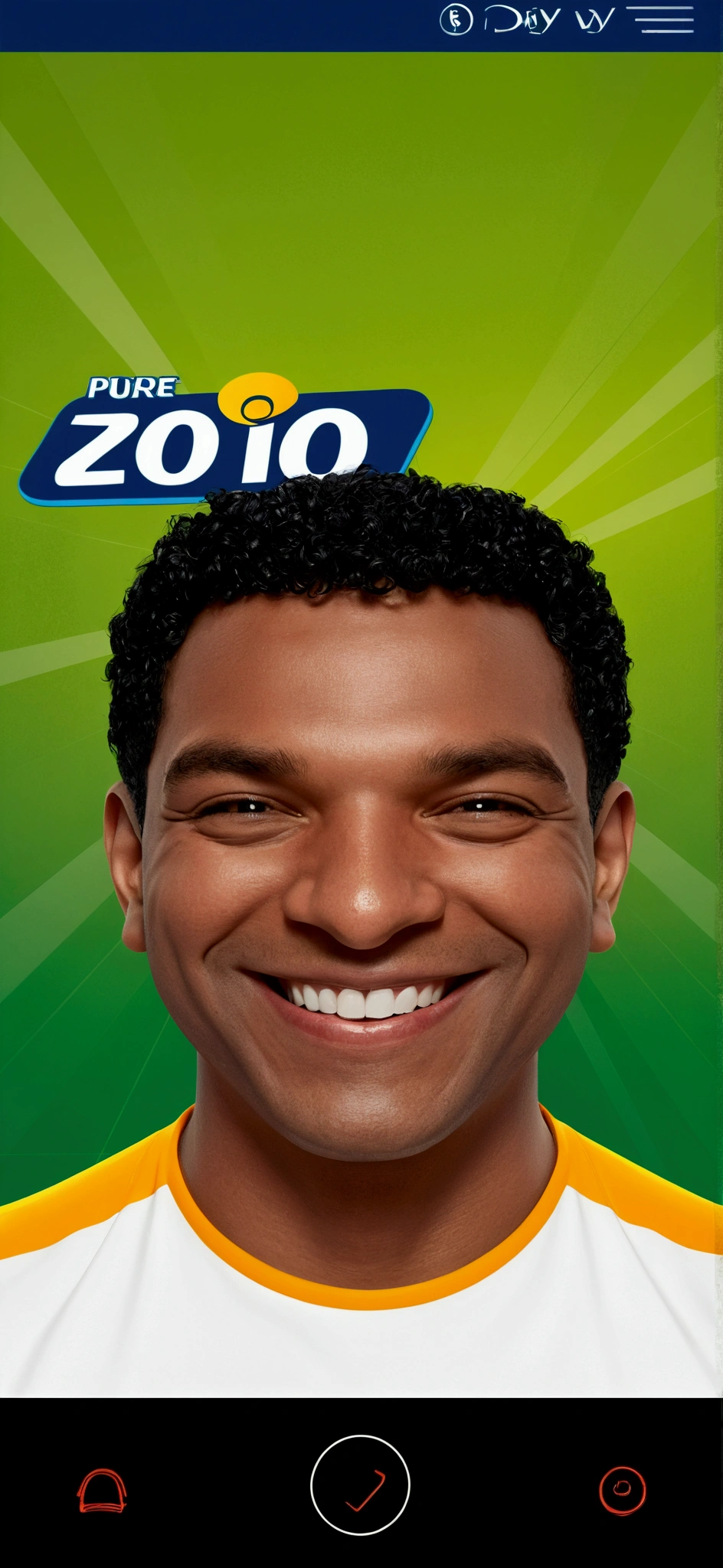 Illustration of smiling man, insane smile, Black-skinned man with a giant smile, with big nose, short black curly hair, smiling happily at the camera, cheeky smile, He is smiling, very huge smile, smiling male, headshot profile picture, laughing huge smile, drawing in 3D Art style, C4D, pure white color background, Disney  style, pixar style render illustration Super Detail, 8k