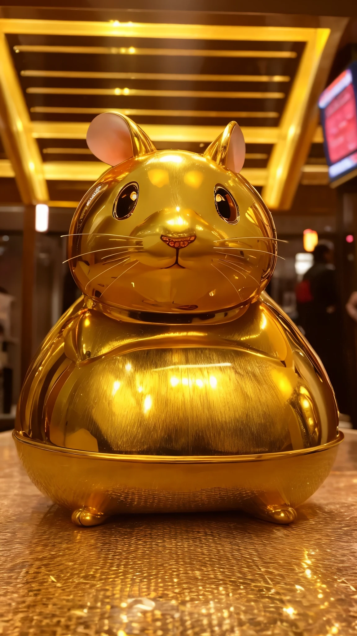 god々A beautiful golden rat Increased financial luck Increased luck