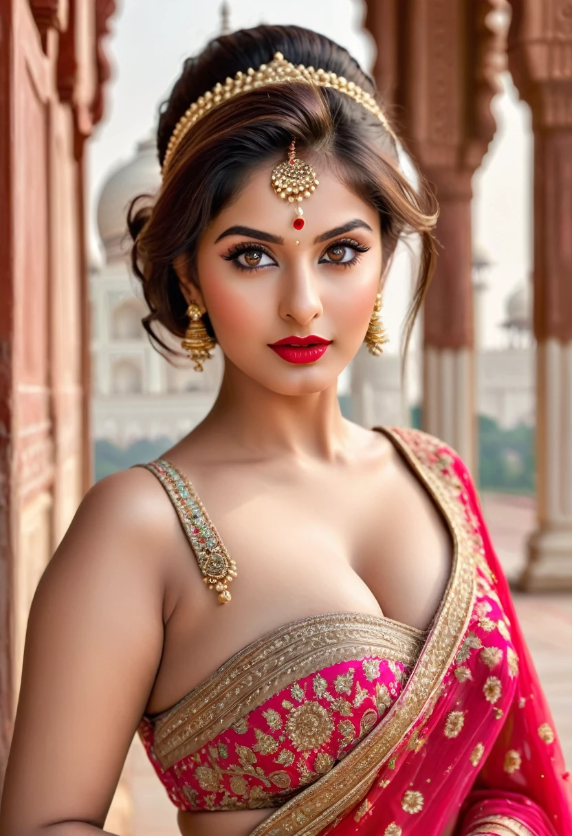 perfect pink eyes, fantastic face, Indian, beautiful look, ((red lips, bright eyes, curve hair 1.5)), ((beautiful details medium breast )), A glorious gorgeous, glorious gorgeous face, pretty face, bright eyes, updo elegant hair, Taj Mahal blur background, ultra focus, face detailed, 8k resolution, full body, sexy flat belly, sexy, sexy, sexy, sexy, very realistic, very realistic, very realistic, sexy, sexy, sexy, sexy, sexy, nude, nude, nude, nude, nude, nude, nude, nude, nude, nude, nude, nude, nude, nude, nude, nude, nude