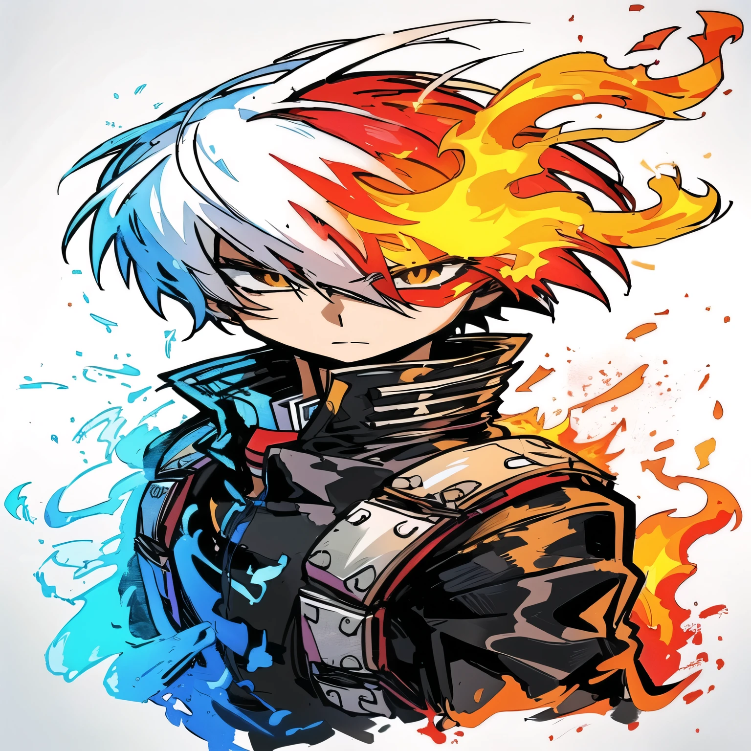 drawing of a person with fire on their head, 坏蛋动漫8 K, 4K anime art wallpaper, 4k anime art wallpaper, anime wallpaper 4k, anime wallpaper 4k, epic anime style, 8K anime art wallpaper, 4K anime-style, trigger anime art style, anime wallpaper 4k, 4k manga wallpaper, anime character art