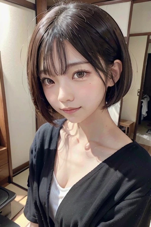 short hair,japanese,pov face