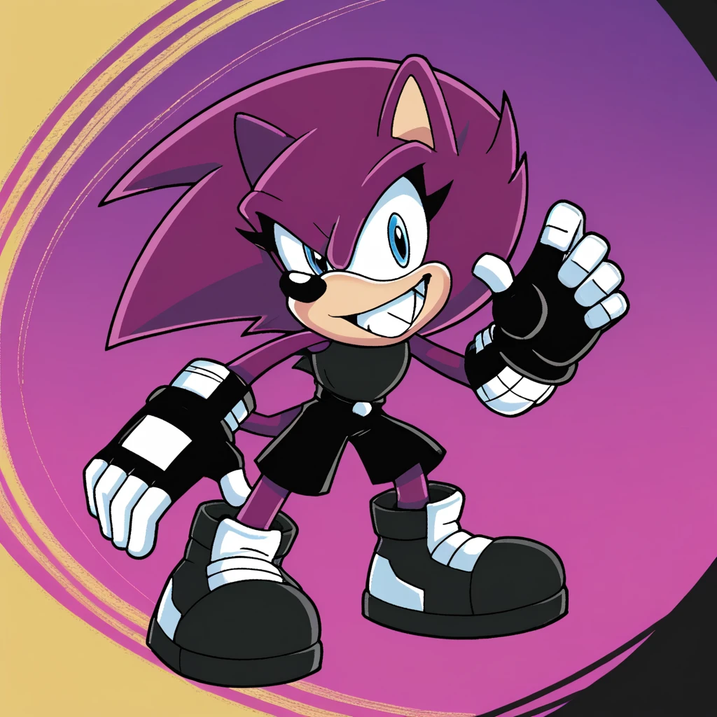Custom avatar, bean and fang, wearing black shorts, in the cyberspace, cgi backround, doing a dyamic pose,