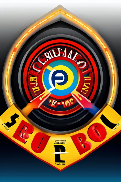LOGO with colored letters , add, Symbol ( b