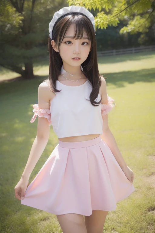 pretty girl,Japan,,full body、mini skirt、tank top --auto --s2