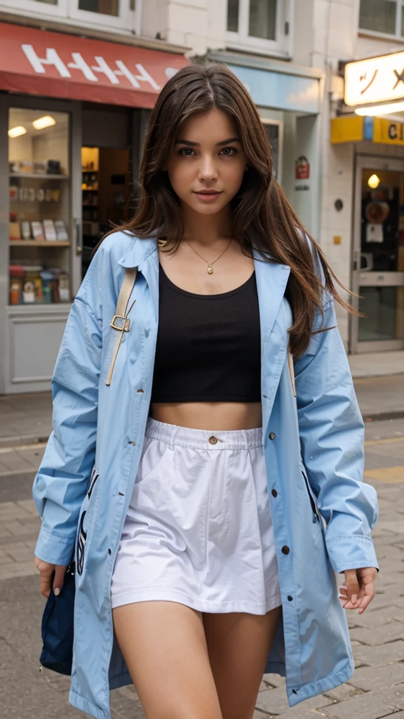 girl showing her clothes