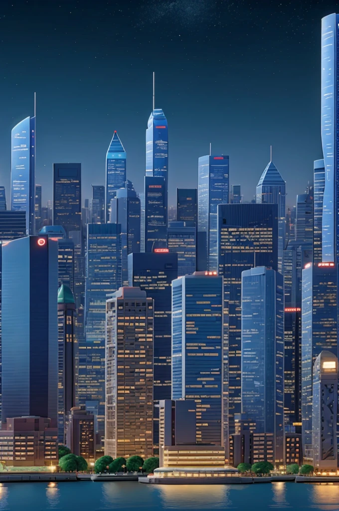 Animated City Skyline