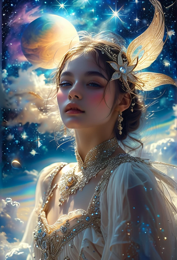 In a celestial dreamlet letscape, people dressed luxuriously, differents faces, ils sont tous à la peau foncée, (((jeune, in the 20&#39;s))) (((two brown skin men et two brown skin woman))), (((two jeune brown skin long dark hair duke:1.3))), (((une peau brune, dark hair, enceinte1.5 femmes))) et (((une femme aux cheveux bruns non enceinte1.3))), (they are two différent et separate couple1.2). (Deux ou quatre personnes:1.2). Le premier couple est un duc à la peau brune, with long black curly hair with a pregnant woman with long dark hair.. The second couple is a brown-skinned duke, aux cheveux noirs bouclés et une femme aux cheveux bruns courts., (((dark hair brown skin woman is pregnant et brownskin:1.5))) ((((kissing, love scene, hot scene))), 8K, extremely detailed, high quality, (photorealistic:1.37), Tout le corps, Couleurs vives, Perfect lighting, Moving Expressions, Celestial aura, Majestic presence, ambiance onirique, Photographie artistique 8k, photorealistic concept art, soft natural volumetric perfect cinematic 

