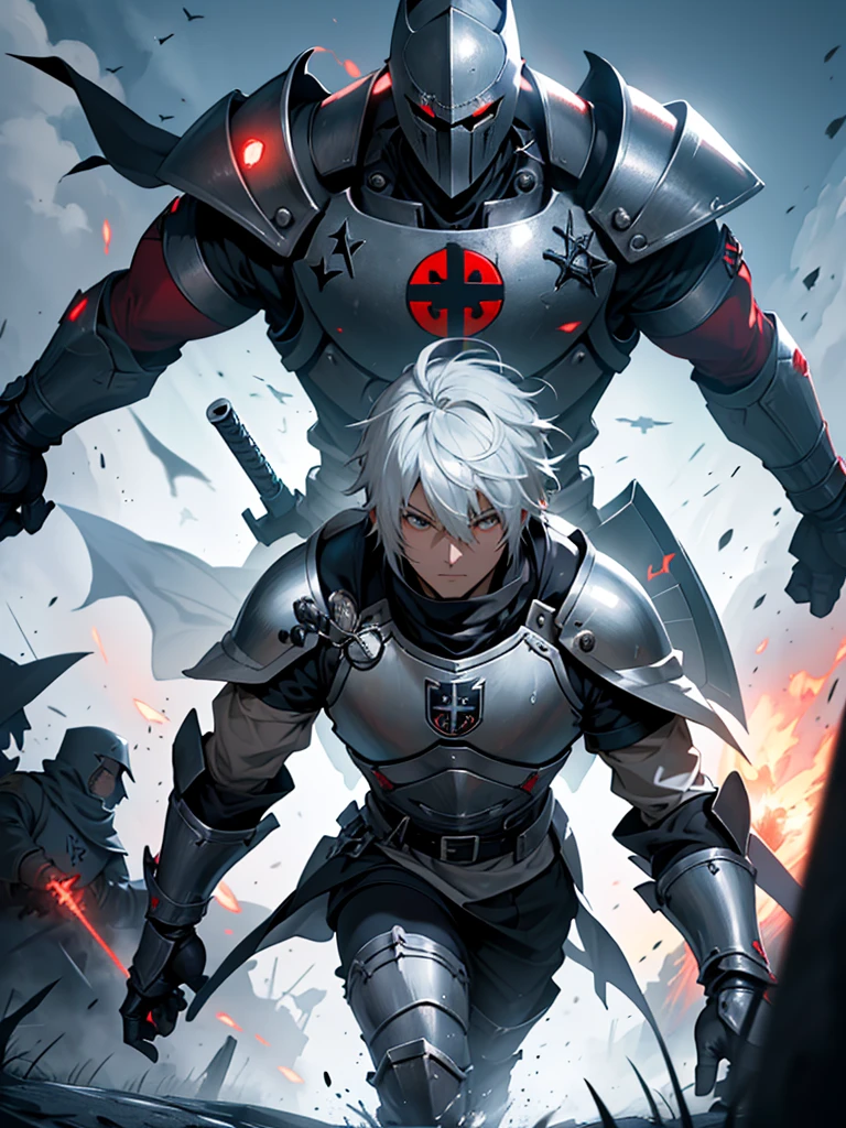 (Knight Templar Anime - Battlefield - If you want peace, prepare for war - Knight Templar of the Medical Order - ULTRA HD - FULL HD - 4K - Anime - Multiple enemies against one templar)