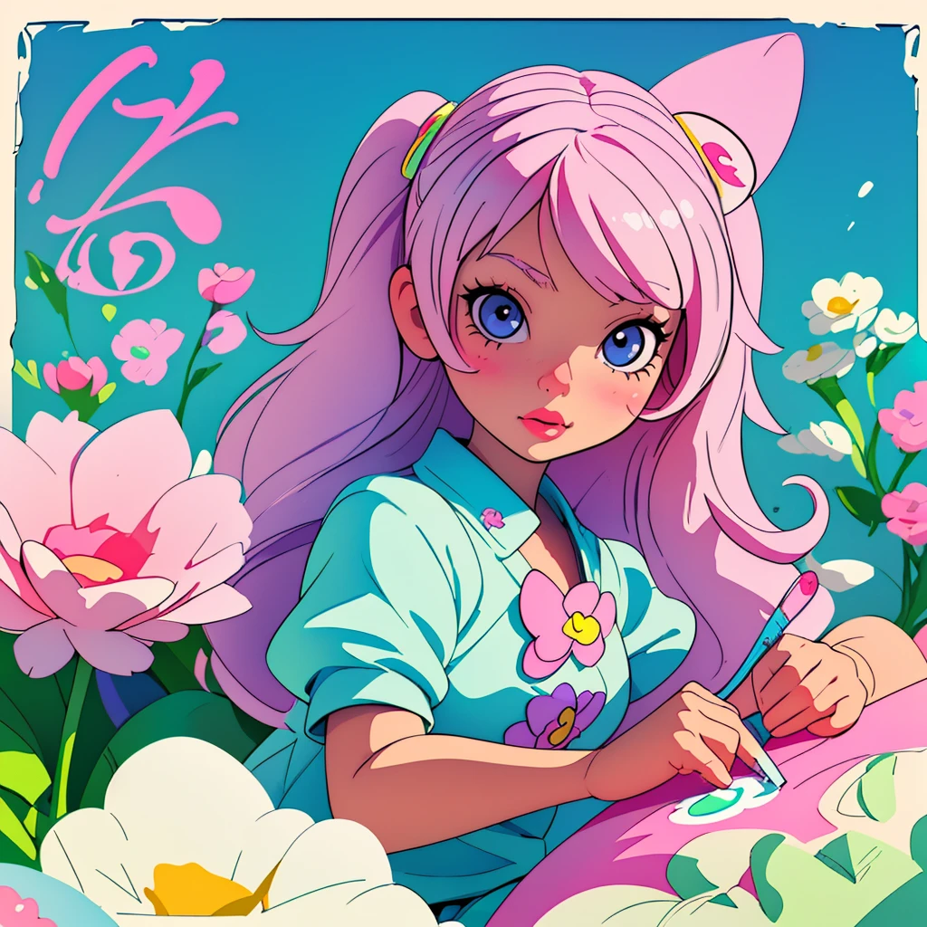 Color the number 6 coloring page
Text "let's study little friends" in high definition, featured in the style of Cute hello kitty, pastel colors and flowers, illustration, fashion, 3d rendered, vibrant, photo, poster, cinematic, 3d render, typography, painting