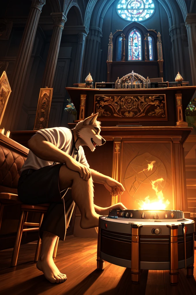 (((Barefoot furry character, full body, cinematic setting, furry male, plantigrade)))
This is my church
This is where I heal my hurt
It's a natural grace
Of watching young life shape
It's in keys
Solutions and remedies
Enemies becoming friends
When bitterness ends
This is my church
This is my church
This is where I heal my hurt
It's in the world I become
Content in the hum
Between voice and drum
It's in change
The poetic justice of cause and effect
Respect, love, compassion
This is my church
This is where I heal my hurt
For tonight
(((God is a DJ)))
God is a DJ
God is a DJ
This is my church
BREAK, masterpiece, ((detailed background)), ((dynamic background)), 8K, (masterpiece:1.5), intricate details, highly detailed, extreme detail, octane render, unreal engine, fine art, best quality, highres, (detailed face:1.5), ((full_body)), UHD, (((perfect hands))), low light.